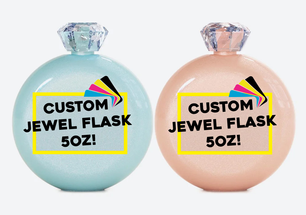 Custom Jewel Flask - 5oz
