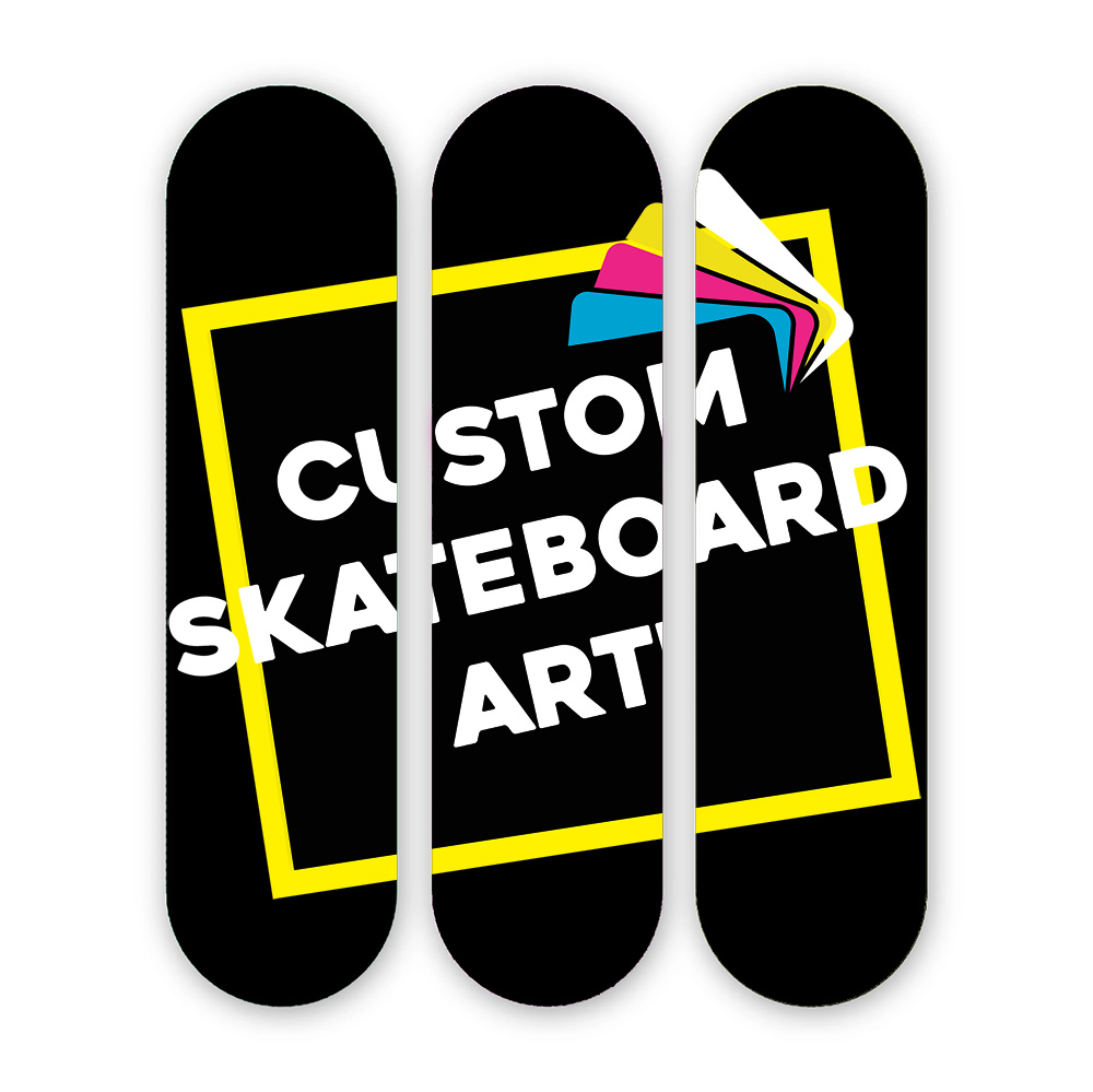Custom Skateboard Wall Art - 3 Skateboards